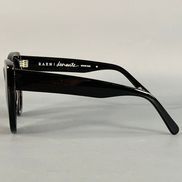 RAEN Durante Black Acetate Round Cat Eye Polarized Sunglasses - Picture 4 of 8